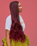 Esther Burgundy Microtwist