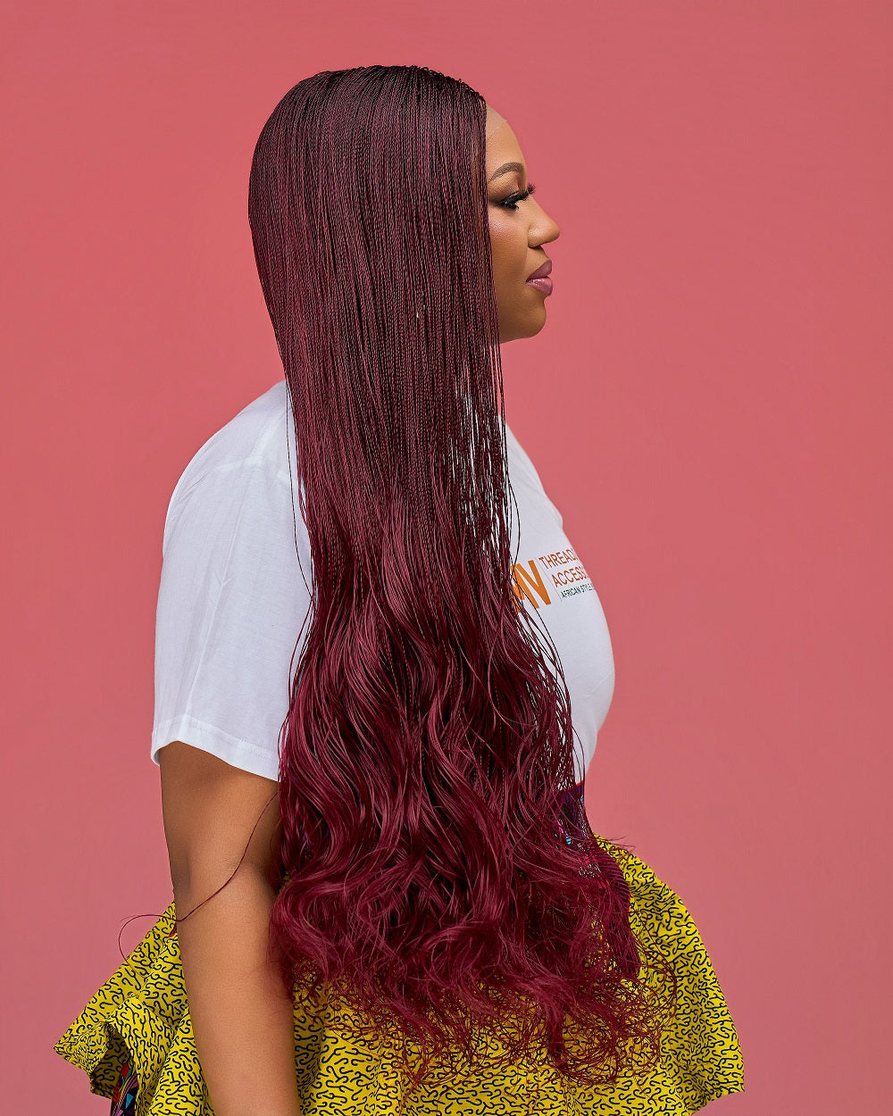 Esther Burgundy Microtwist