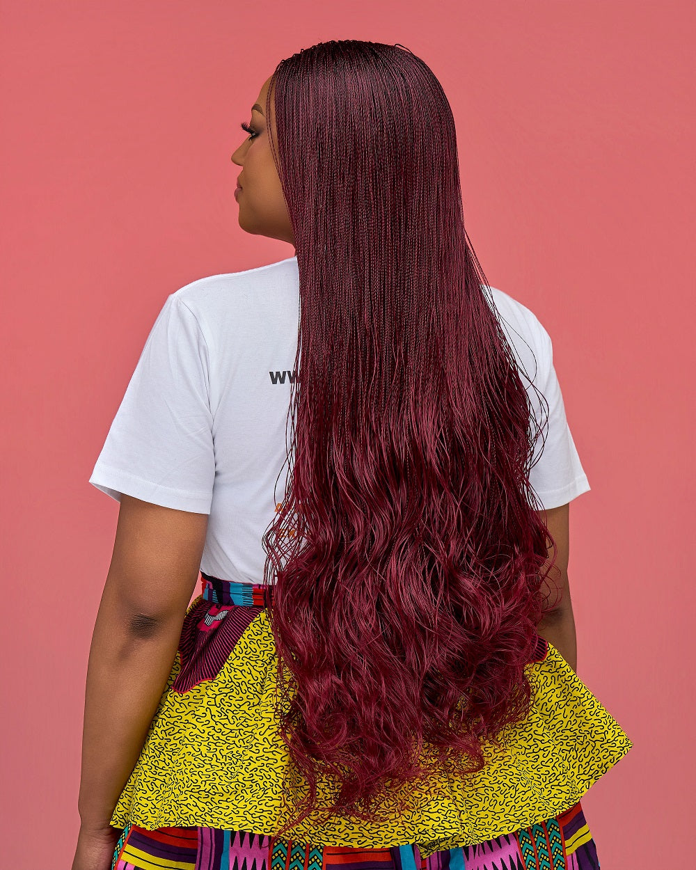 Esther Burgundy Microtwist